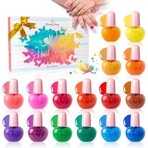 Eleanore's Diary Kids Nail Polish Set, Non-Toxic Peel-Off Nail Polish Set nib